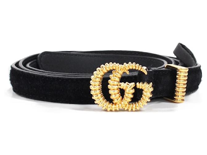 Gucci Belts Black Deerskin  ref.1309463
