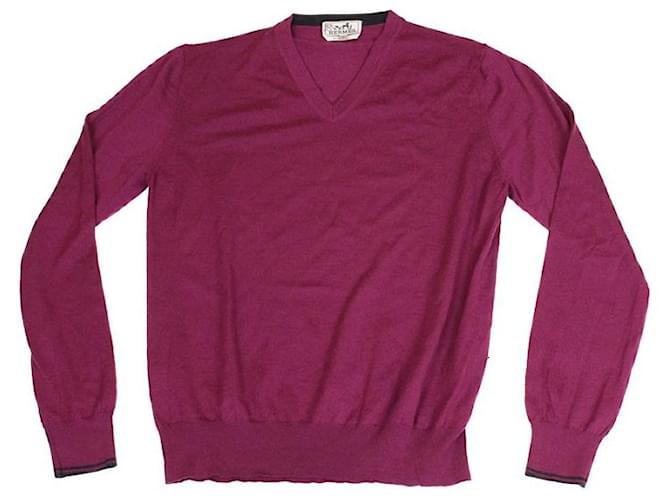Hermès Maglioni di lana Rosa Cachemire  ref.1309471