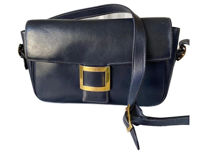 Hermès Constance blu navy in pelle 