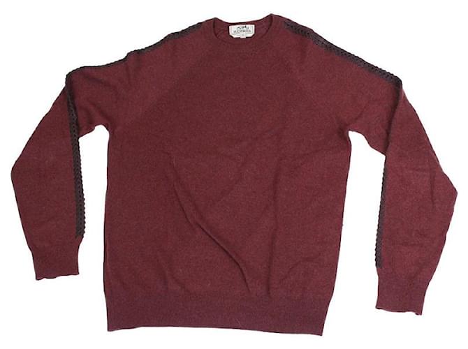 Hermès Knitwear Dark red Cashmere  ref.1309487
