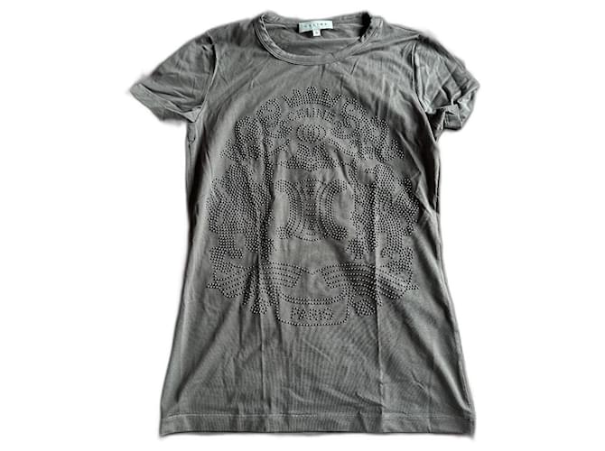 Braunes T-Shirt von Céline, Größe S. Hellbraun Baumwolle Diamant  ref.1309508