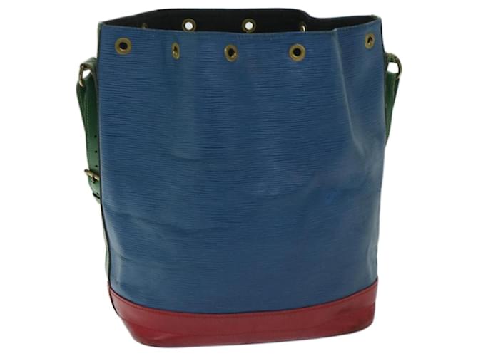 LOUIS VUITTON Epi Tricolor Noe Shoulder Bag Blue Red Green M44082 Auth bs12877 Leather  ref.1309529