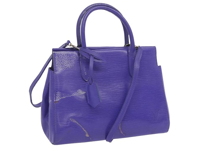 LOUIS VUITTON Epi Marley BB Hand Bag 2way Purple Fig M94620 LV Auth 68528 Leather  ref.1309554