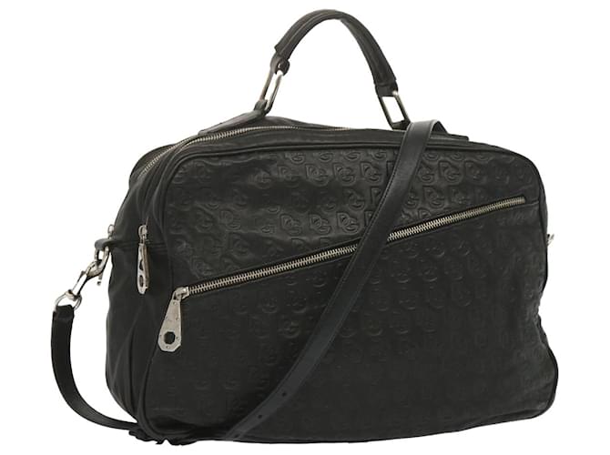 Dolce & Gabbana DOLCE&GABBANA Hand Bag Leather 2way Black Auth bs12603  ref.1309577