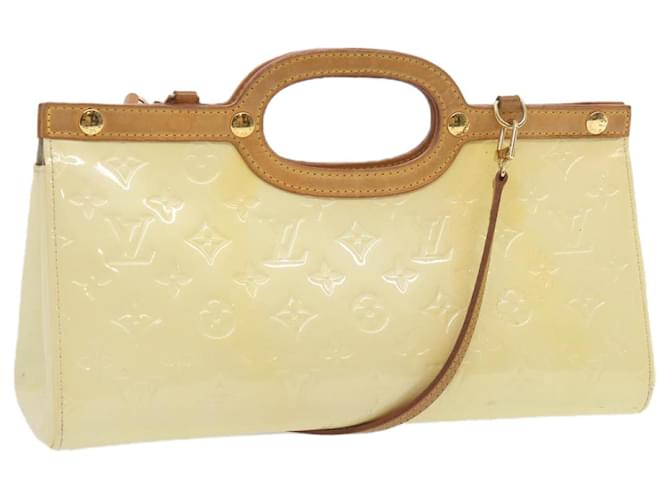 LOUIS VUITTON Monogram Vernis Roxbury Drive Hand Bag Perle M91374 LV Auth 68727 Patent leather  ref.1309590