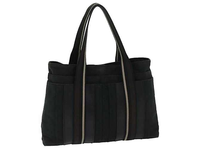 Hermès HERMES Toroca Horizontal MM Tote Bag Toile Noir Auth hk1118  ref.1309616