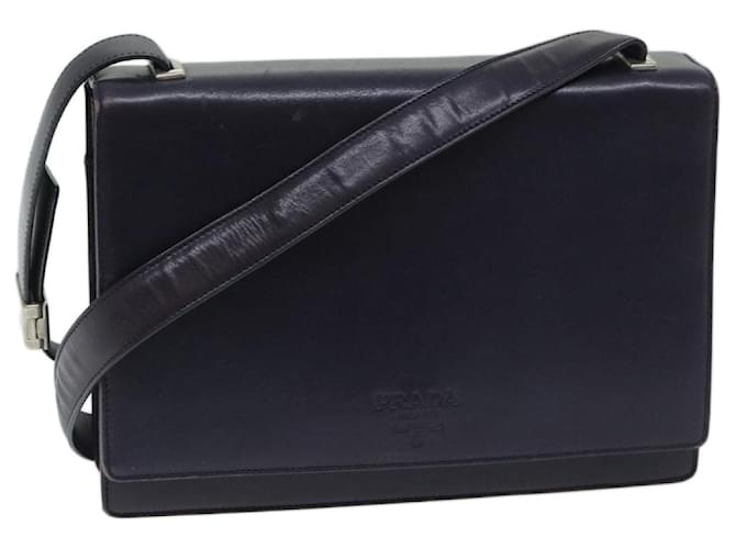 PRADA Shoulder Bag Leather Purple Auth 68014  ref.1309651