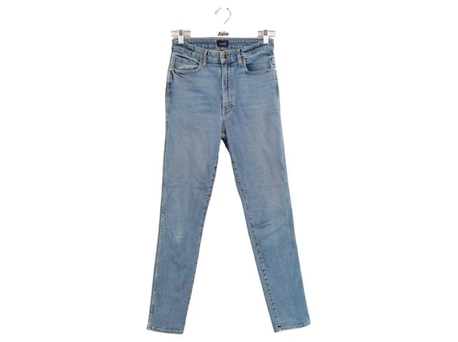Khaite Jeans justos de algodão Azul  ref.1309661