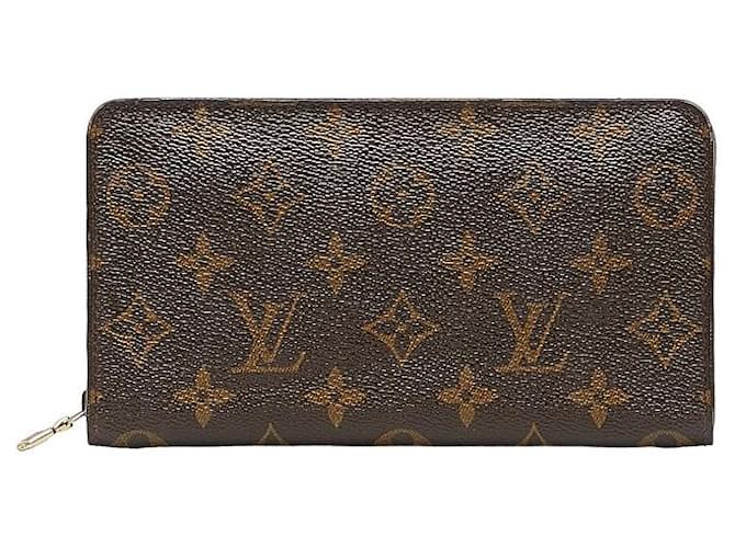 Louis Vuitton Monogram Porte Monnaie Zip Brown  ref.1309722