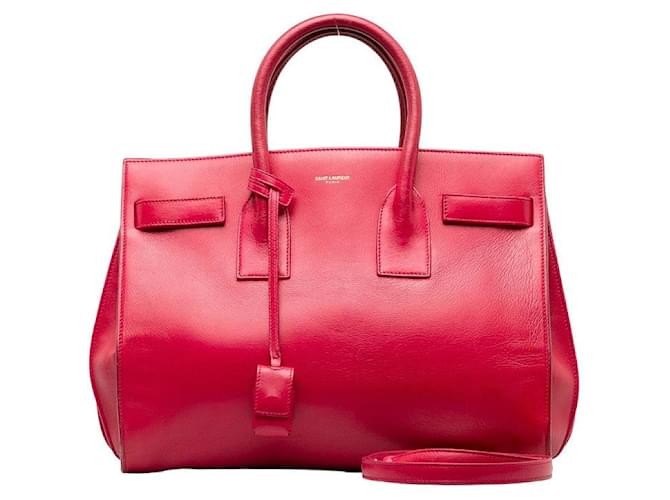 Yves Saint Laurent Sac de Jour Handtasche aus Leder Pink Kalbähnliches Kalb  ref.1309808