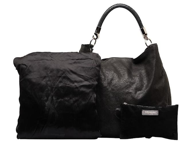 Yves Saint Laurent Leather Roady Hobo Bag Black Pony-style calfskin  ref.1309818