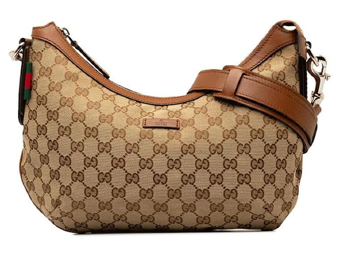 Gucci GG Canvas Messenger Bag Brown Cloth  ref.1309847