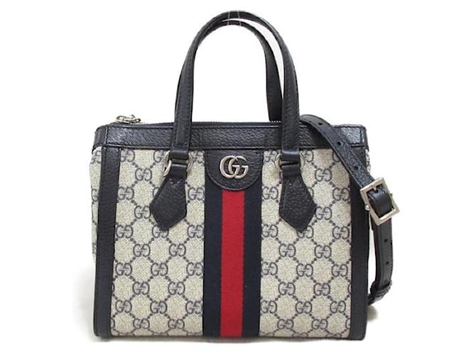 Gucci GG Supreme Ophidia Tote Bag Blue Pony-style calfskin  ref.1309860