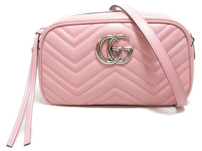 Gucci GG Marmont camera bag Pink Lambskin  ref.1309862