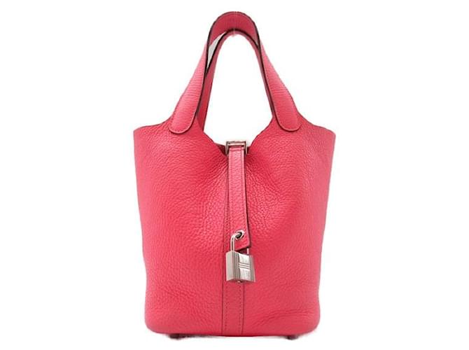 Hermès Picotin Lock PM Pink Pony-style calfskin  ref.1309883