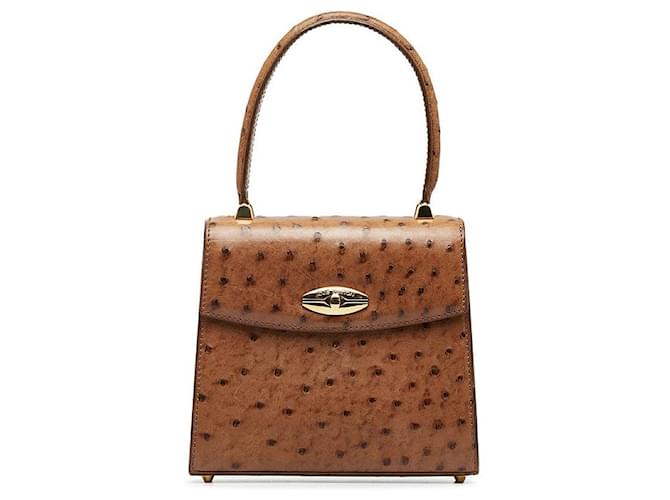 Louis Vuitton Leather Malesherbes Mini Brown Pony-style calfskin  ref.1309931