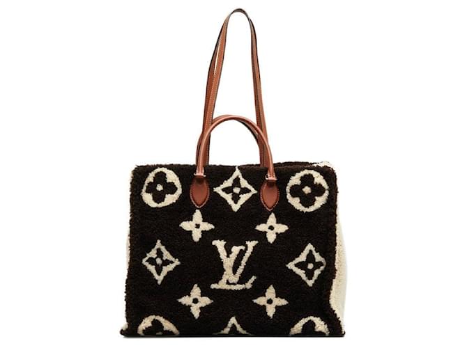 Louis Vuitton Monogram Teddy OnTheGo GM Brown Cloth  ref.1309935