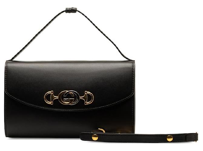 Gucci Leather Zumi Handbag Black Pony-style calfskin  ref.1310052