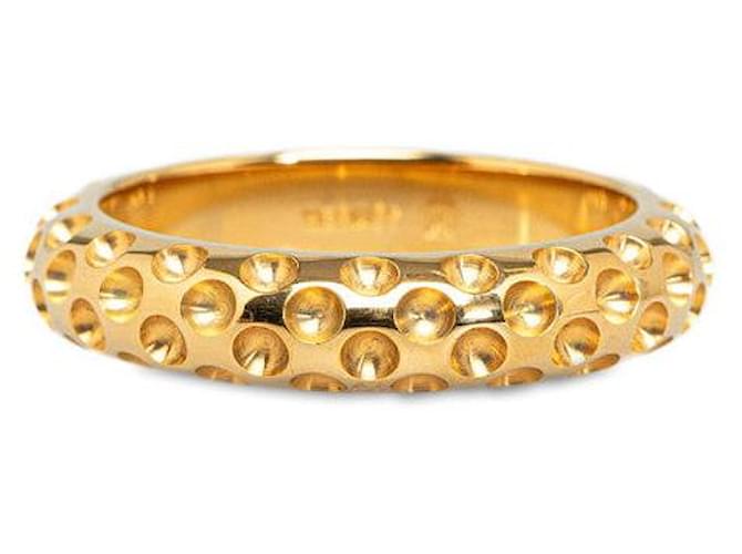 Ring Hermès Anillo de bufanda Dorado  ref.1310073