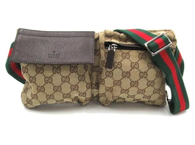 Gucci GG Canvas Belt Bag Brown Cloth  ref.1310093