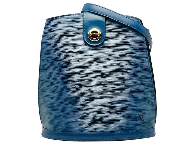 Louis Vuitton Epi cluny Azul Becerro  ref.1310104