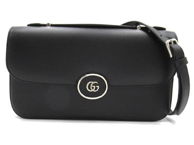Gucci Petit sac porté épaule en cuir GG Noir  ref.1310131