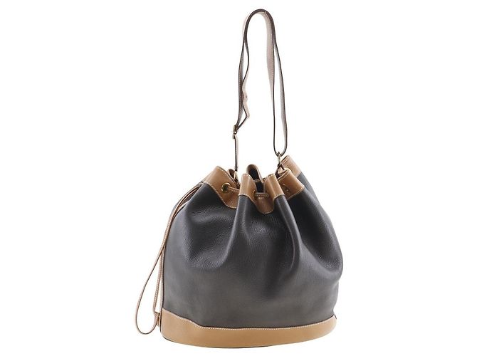 Market Hermès Bolsa com cordão GM do mercado de couro Marrom