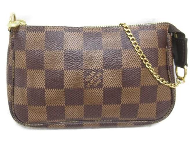 Louis Vuitton Damier Ebene Mini Pochette Accessoires Brown  ref.1310206