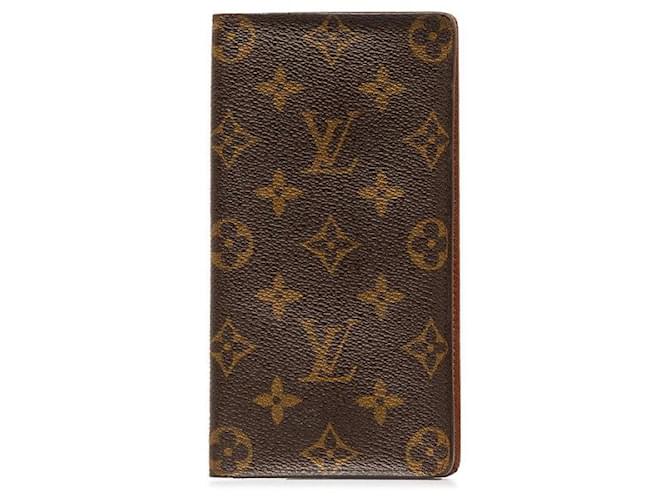 Louis Vuitton Monograma Porte Cartes Crédito Marrom  ref.1310253