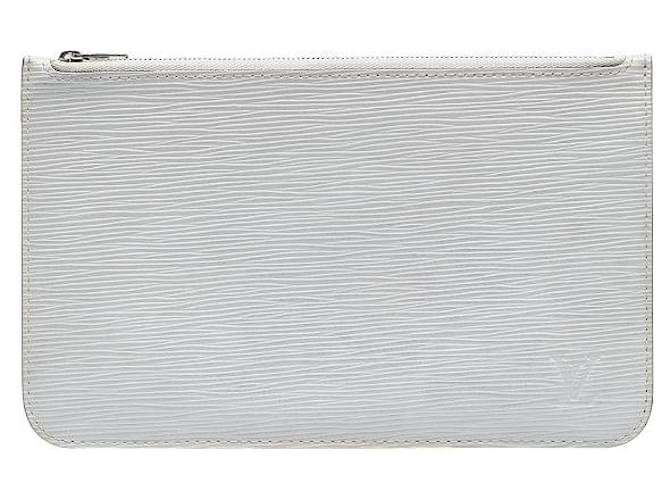 Louis Vuitton Porta-moedas Epi Zip Branco Bezerro-como bezerro  ref.1310254
