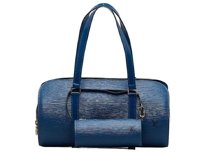 Louis Vuitton Epi Soufflot Azul Bezerro-como bezerro  ref.1310274