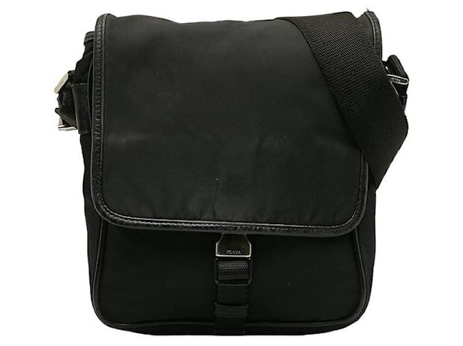 Prada Tessuto Crossbody bag Black Nylon  ref.1310338