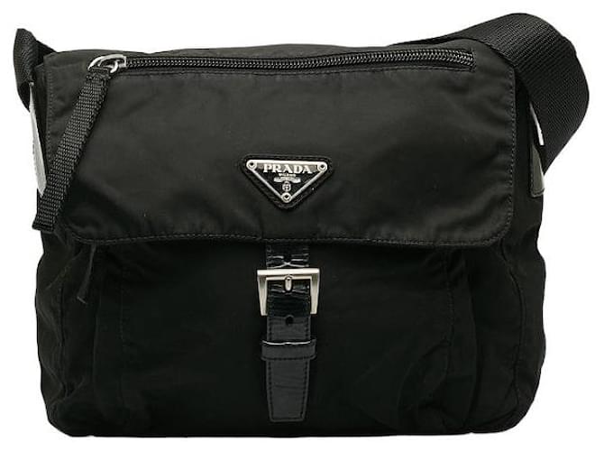 Prada Tessuto Messenger Bag Black Nylon  ref.1310345