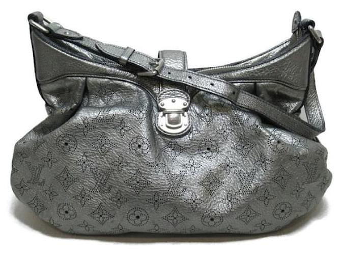 Louis Vuitton Monogram Mahina XS Shoulder Bag Silvery Pony-style calfskin  ref.1310398