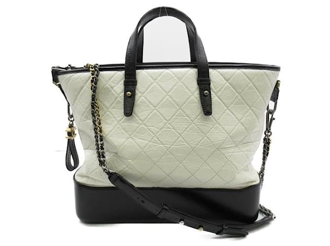 Chanel Gabrielle Shopping Tote White Pony-style calfskin  ref.1310432