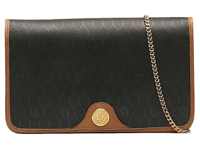 Dior Honeycomb Chain Shoulder Bag Black  ref.1310448