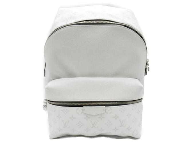 Louis Vuitton Monogram Taiga Discovery Backpack White Pony-style calfskin  ref.1310538