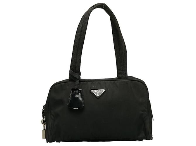 Prada Tessuto Bowler Bag Black Nylon  ref.1310552