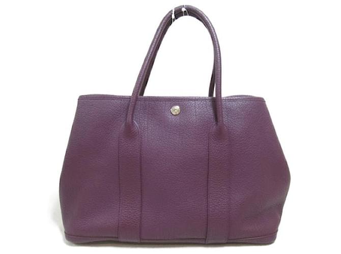 Hermès Negonda Garden Party 36 Purple Leather  ref.1310554