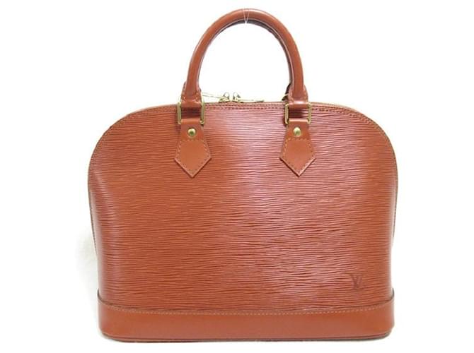 Louis Vuitton Epi Alma PM Brown Leather  ref.1310582