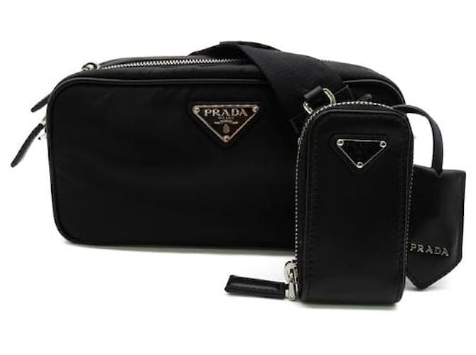 Prada Tessuto Crossbody bag Black Nylon  ref.1310595