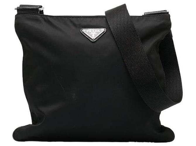 Prada Tessuto Crossbody bag Black Nylon  ref.1310630