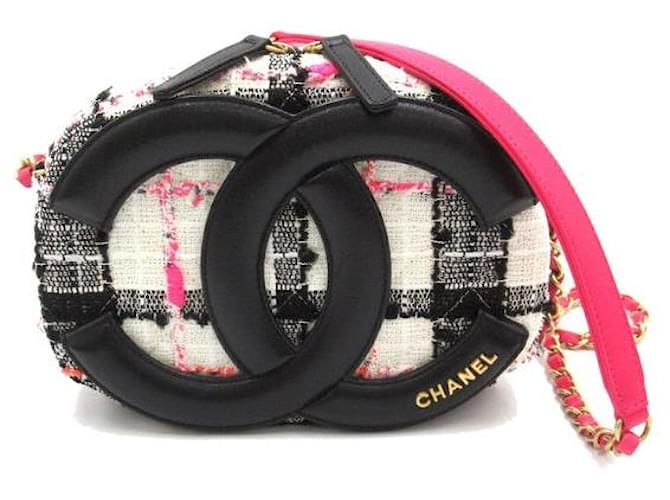 Chanel Tweed Coco Midnight Camera Bag White  ref.1310648