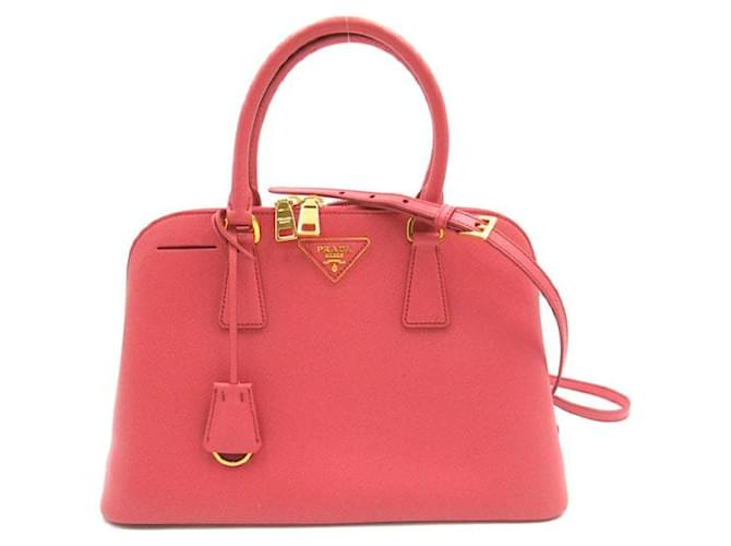 Prada Saffiano Dome Bag Pink Leather  ref.1310698