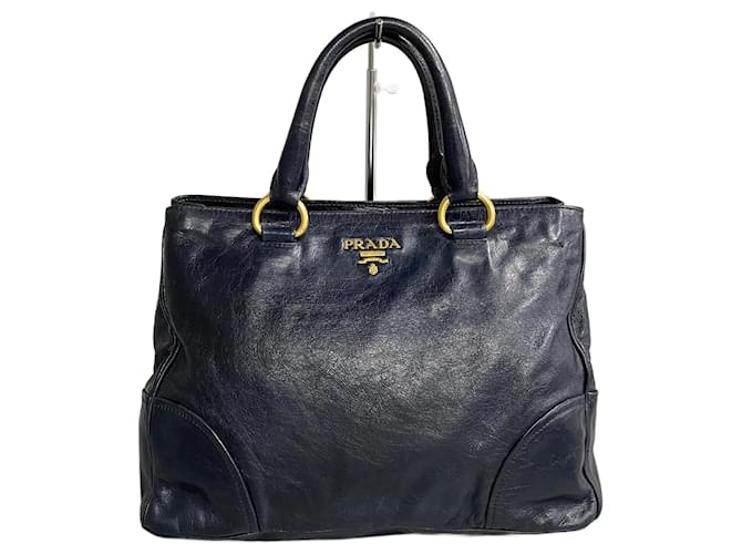 Prada Vitello Lux Handbag Blue Pony-style calfskin  ref.1310747
