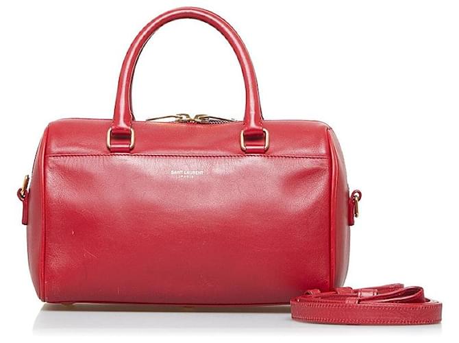 Yves Saint Laurent Classic Baby Duffle Bag Red Pony-style calfskin  ref.1310754