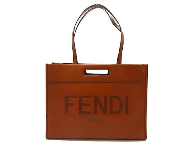 Fendi Borsa shopping in pelle Marrone  ref.1310797