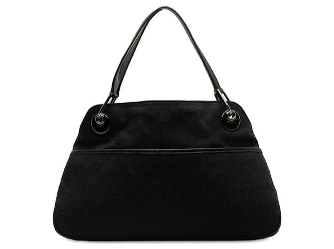 Gucci Eclipse-Einkaufstasche aus GG-Canvas Schwarz Leinwand  ref.1310801