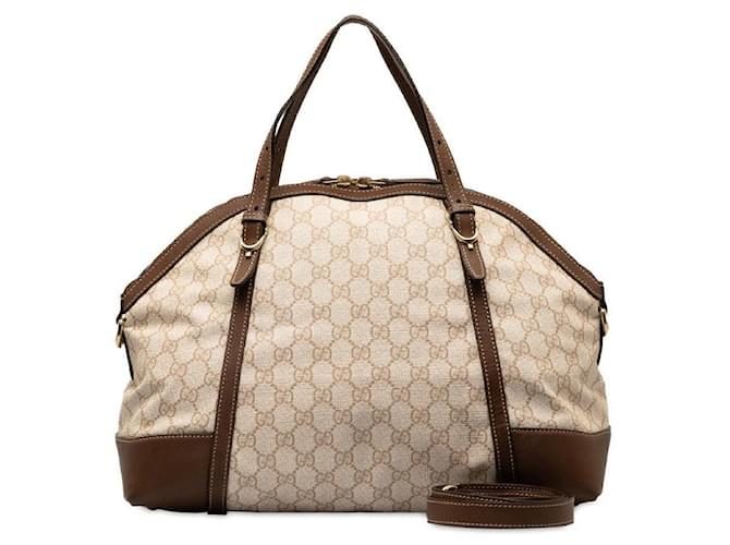 Gucci GG Supreme Large Nice Dome Bag Brown  ref.1310807