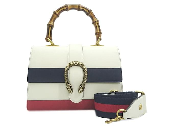 Gucci Leather Dionysus Top Handle Bag White Pony-style calfskin  ref.1310821